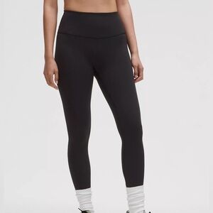 Lululemon Wunder Train High-Rise Tight, Black, size 8, length 25”